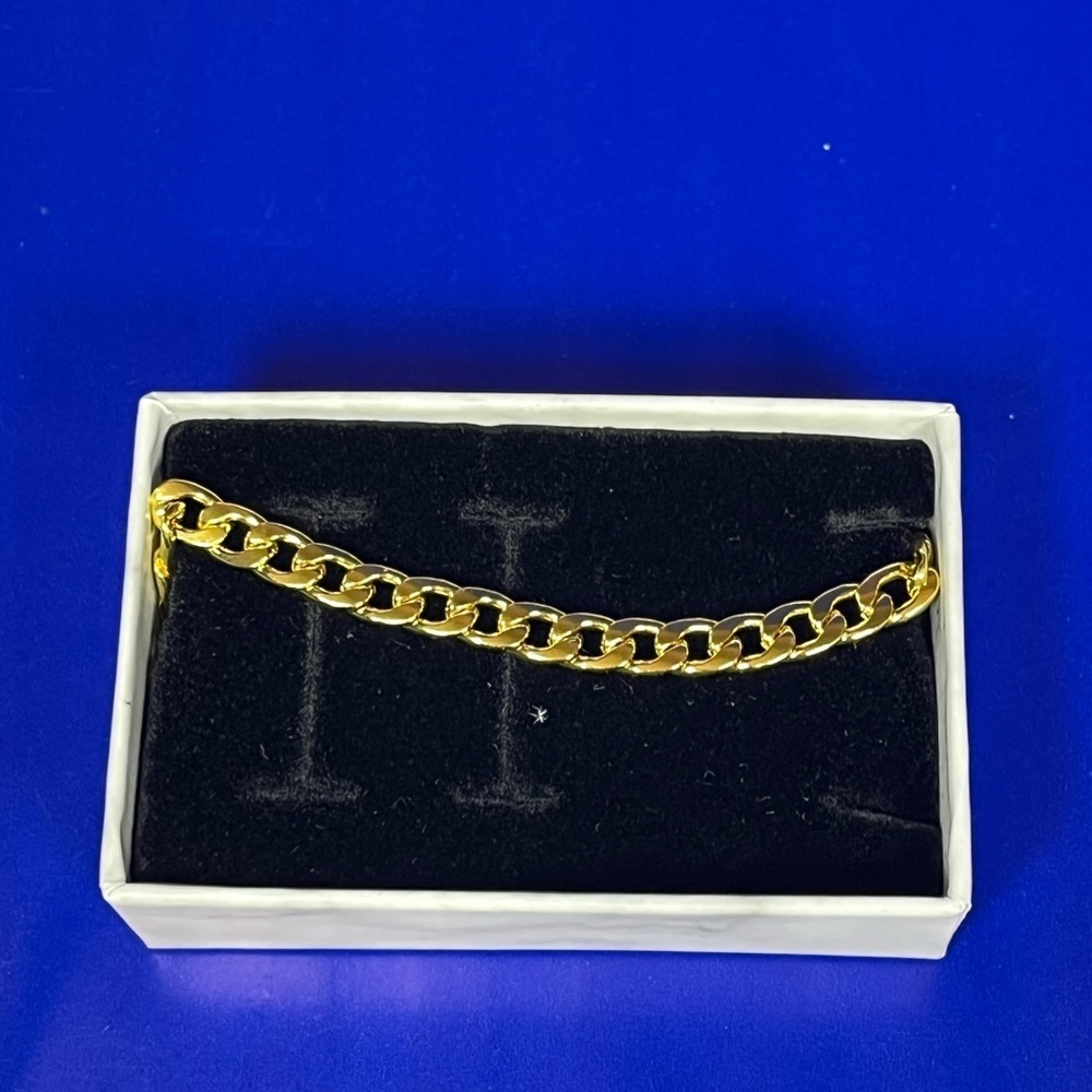 🆕 Unisex Gold Plated Necklace Clamp Closure Durable Fast Shipping